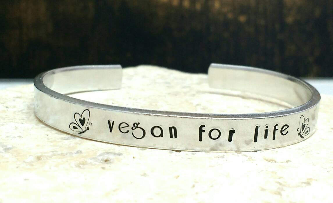 Vegan For Life Butterfly Bracelet