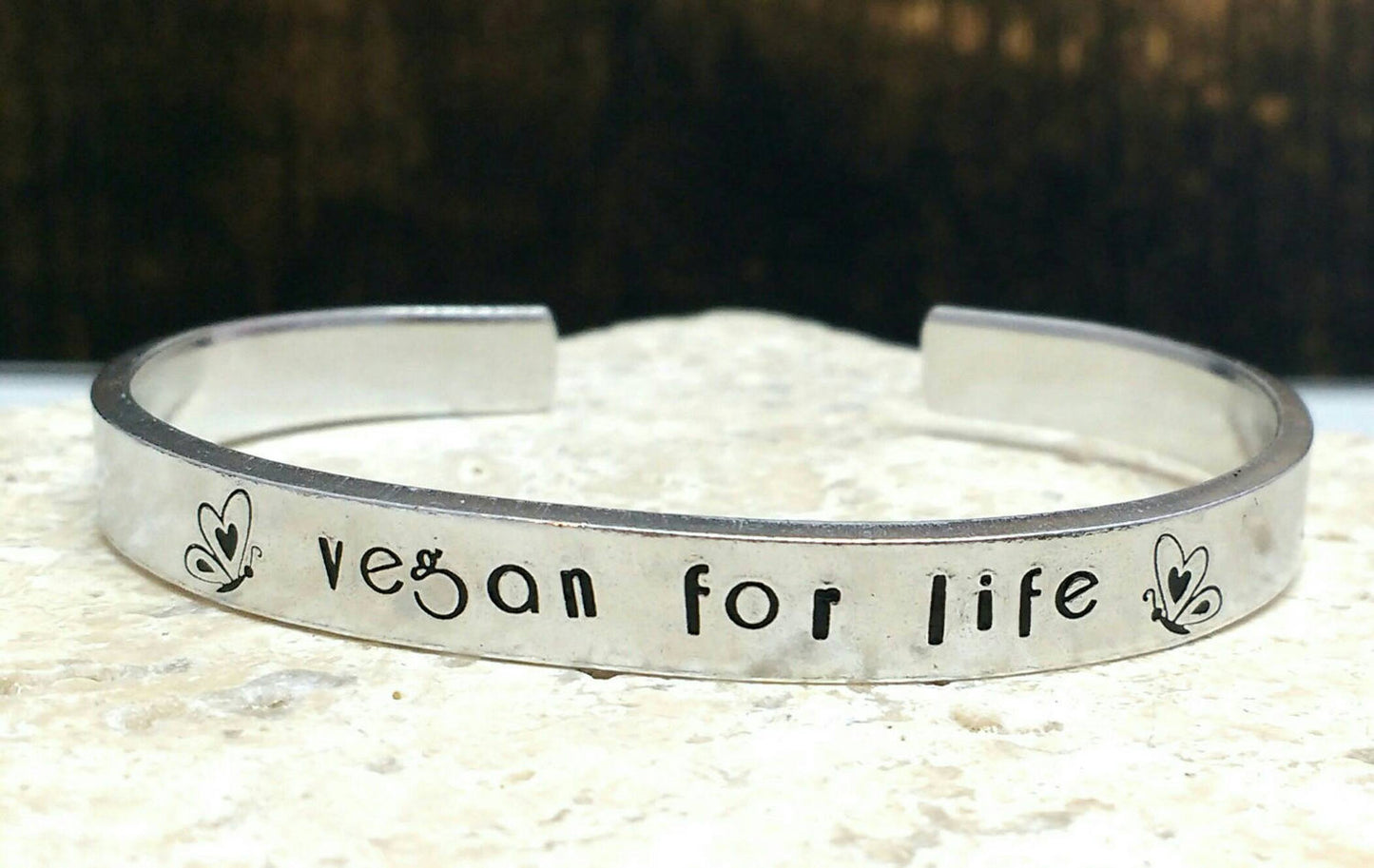 Vegan For Life Butterfly Bracelet
