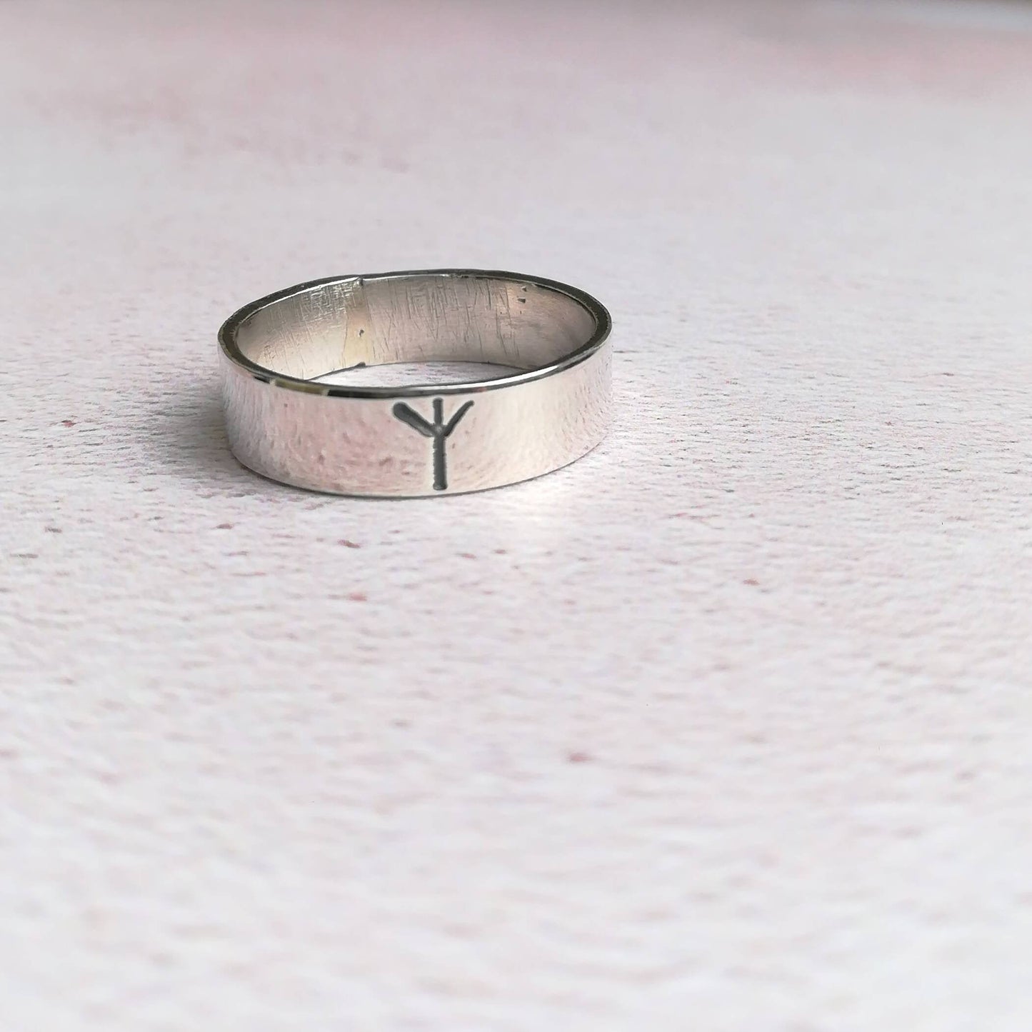 Viking Rune Personalised Initial Ring