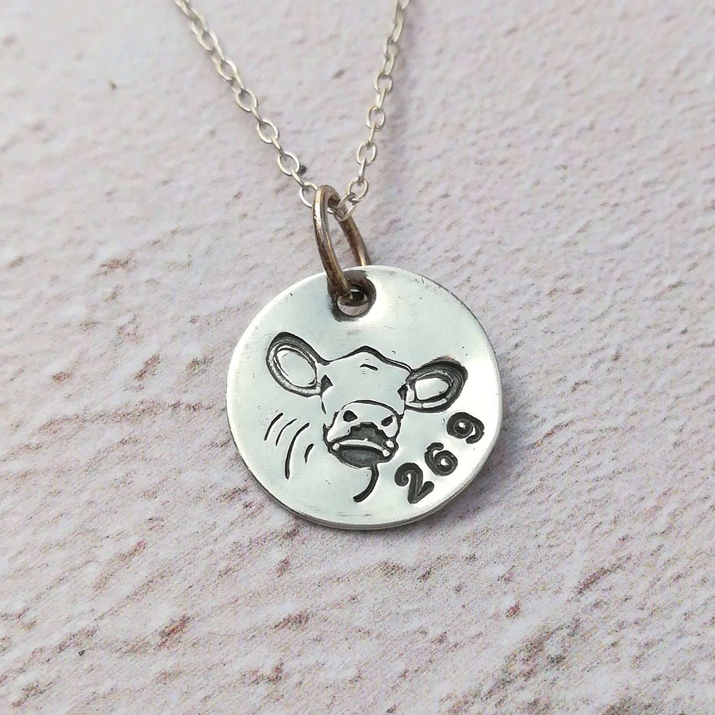 Vegan 269 Cow Necklace