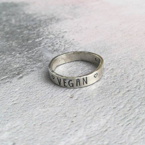 Vegan Sterling Silver Ring