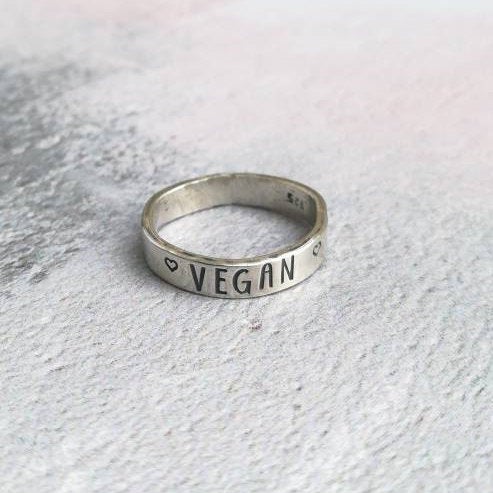 Vegan Sterling Silver Ring