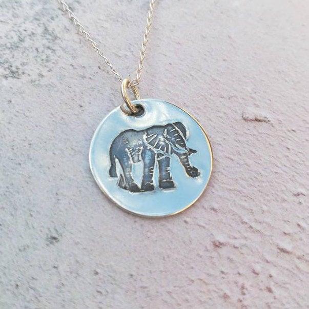 Elephant Sterling Silver Necklace
