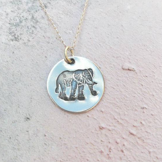 Elephant Sterling Silver Necklace