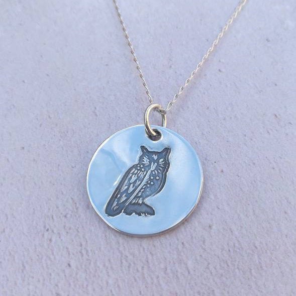 Owl Sterling Silver Necklace