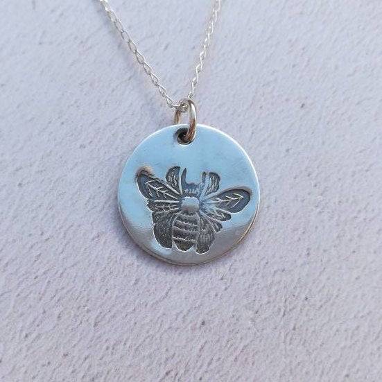 Bee Sterling Silver Necklace