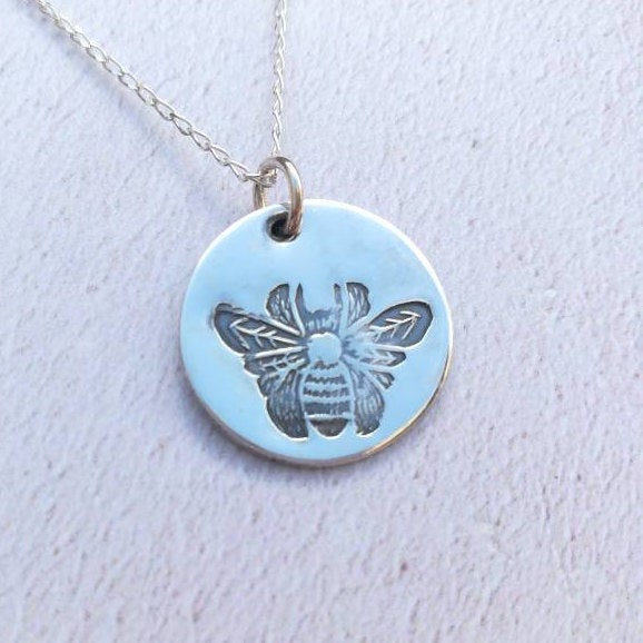 Bee Sterling Silver Necklace