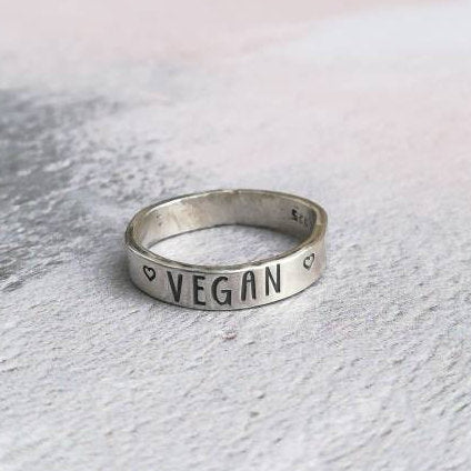 Vegan Sterling Silver Ring