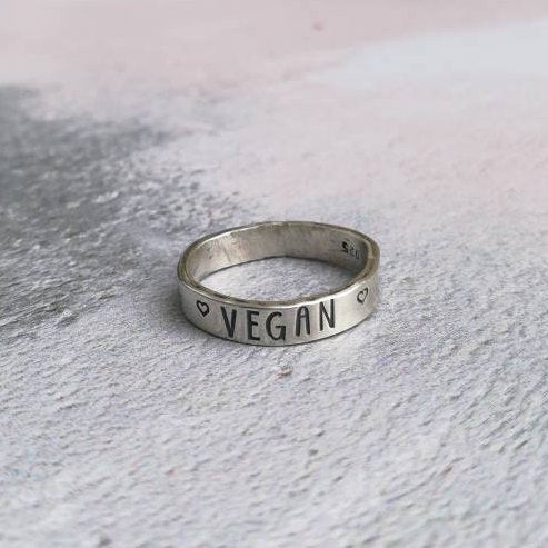 Vegan Sterling Silver Ring