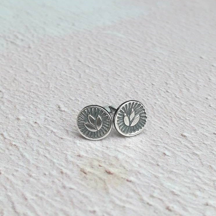 Lotus Stud Earrings