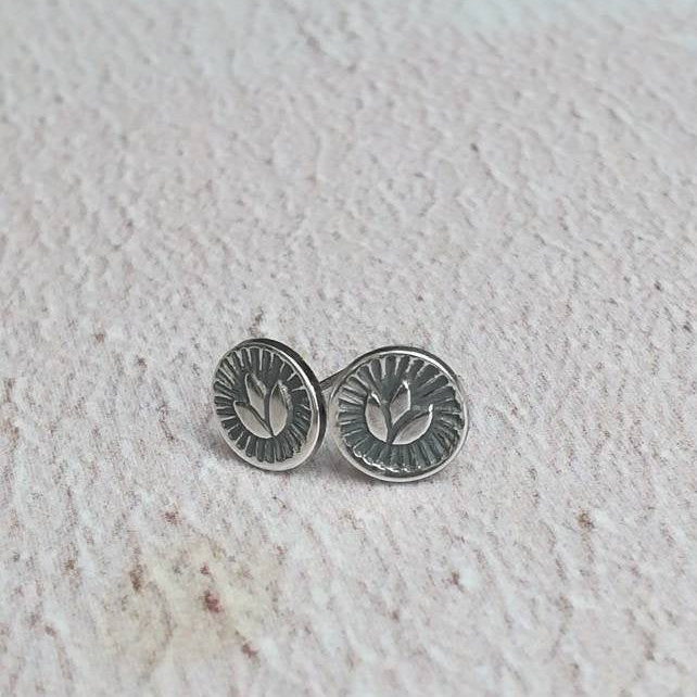 Lotus Stud Earrings