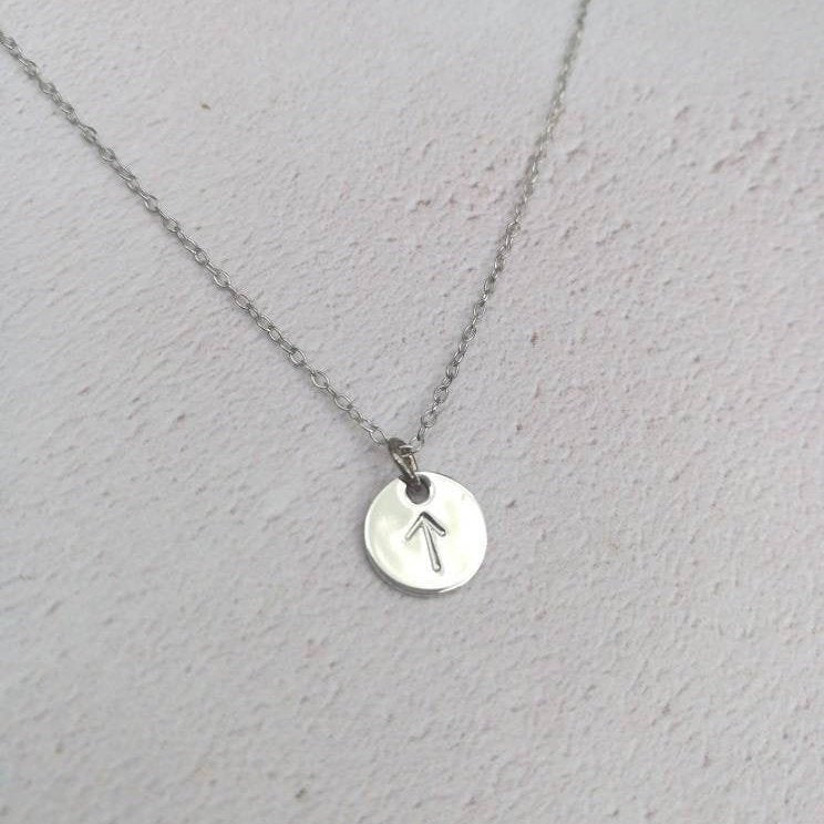 Personalised Viking Rune Initial Necklace