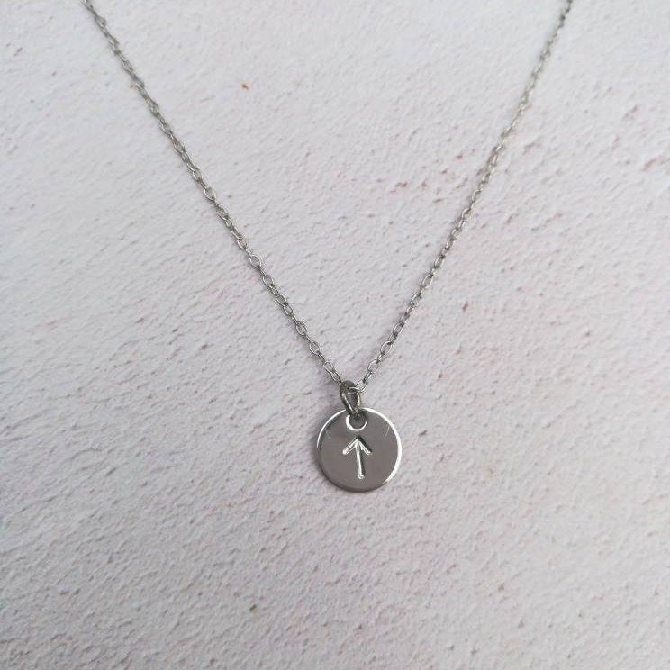 Personalised Viking Rune Initial Necklace