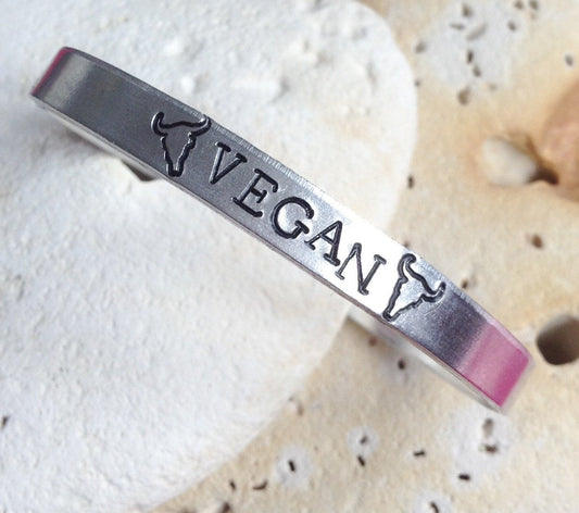 Vegan Bull Motto Bracelet