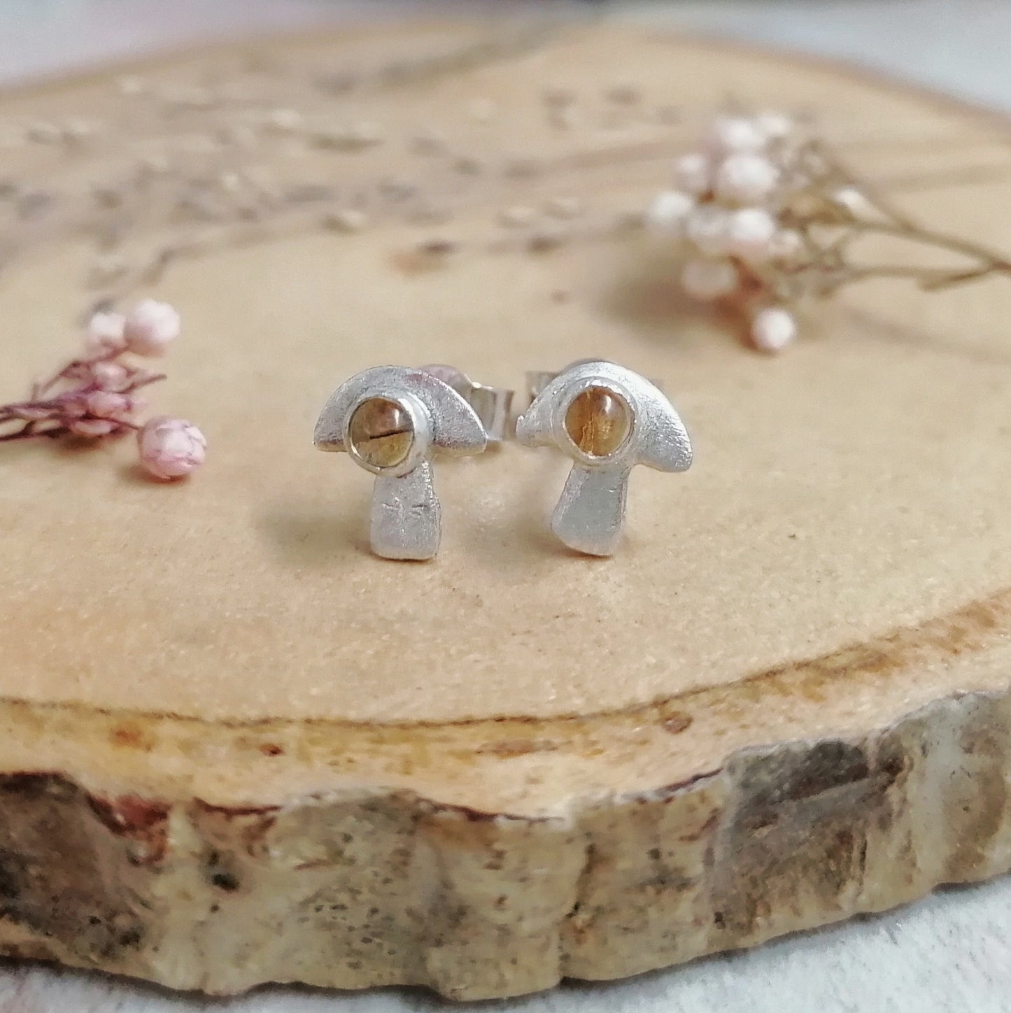 Mushroom Stud Earrings