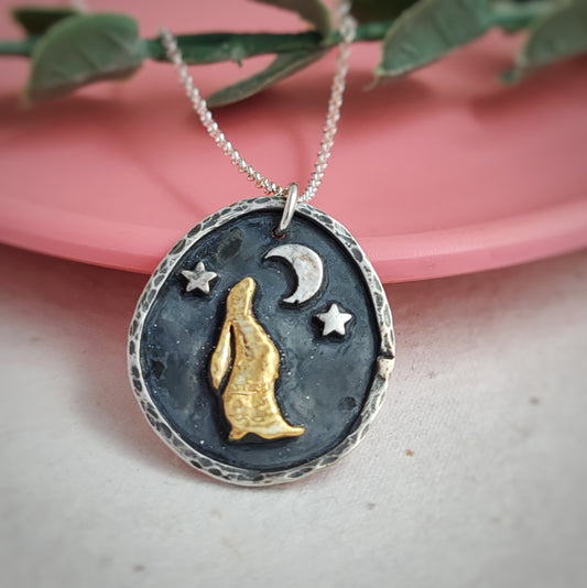 Golden Hare Necklace