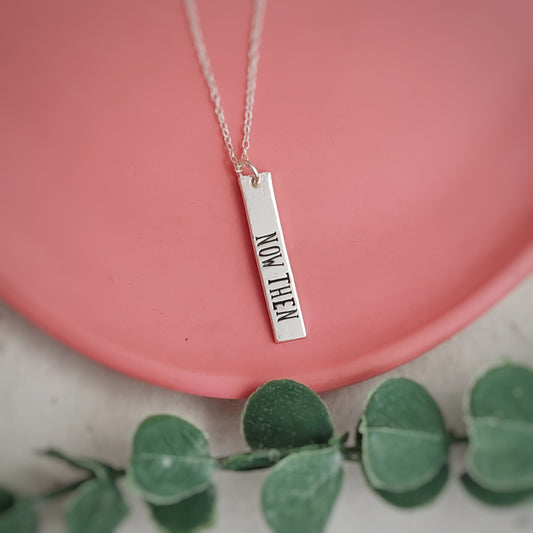 Yorkshire Sayings Necklace - Now Then
