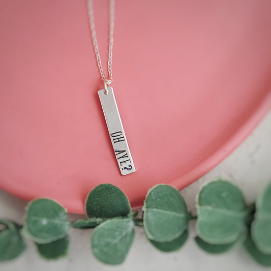 Yorkshire Sayings Necklace - Oh Aye?