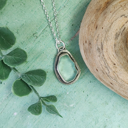 Sea Foam Sea Glass Necklace