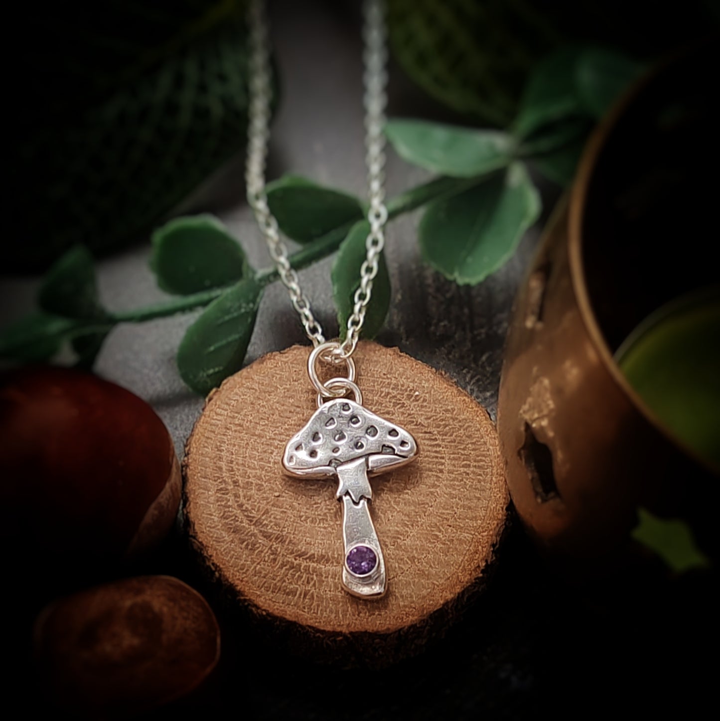 Mushroom Necklace