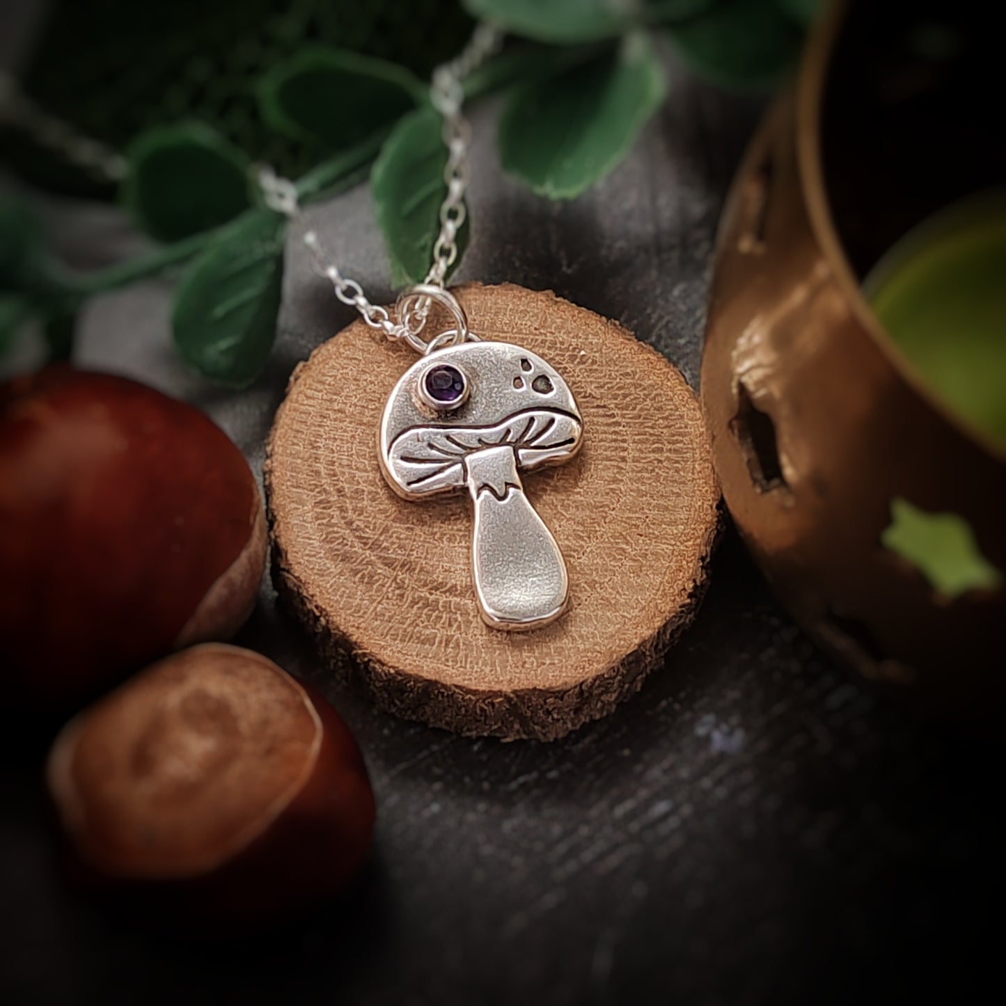 Toadstool Necklace