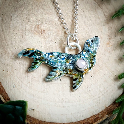 Hand Painted Seal Necklace