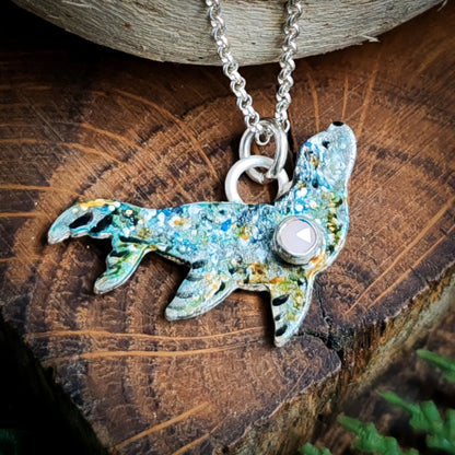 Hand Painted Seal Necklace
