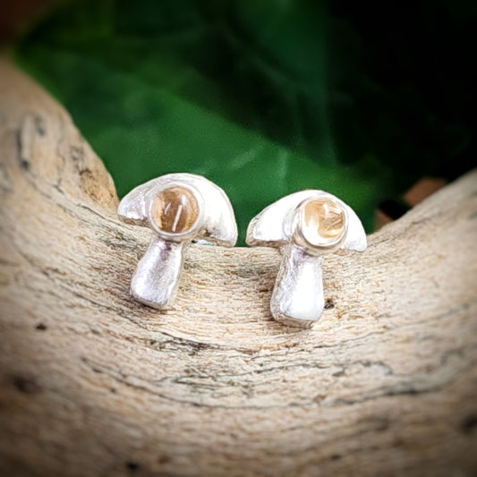 Mushroom Stud Earrings