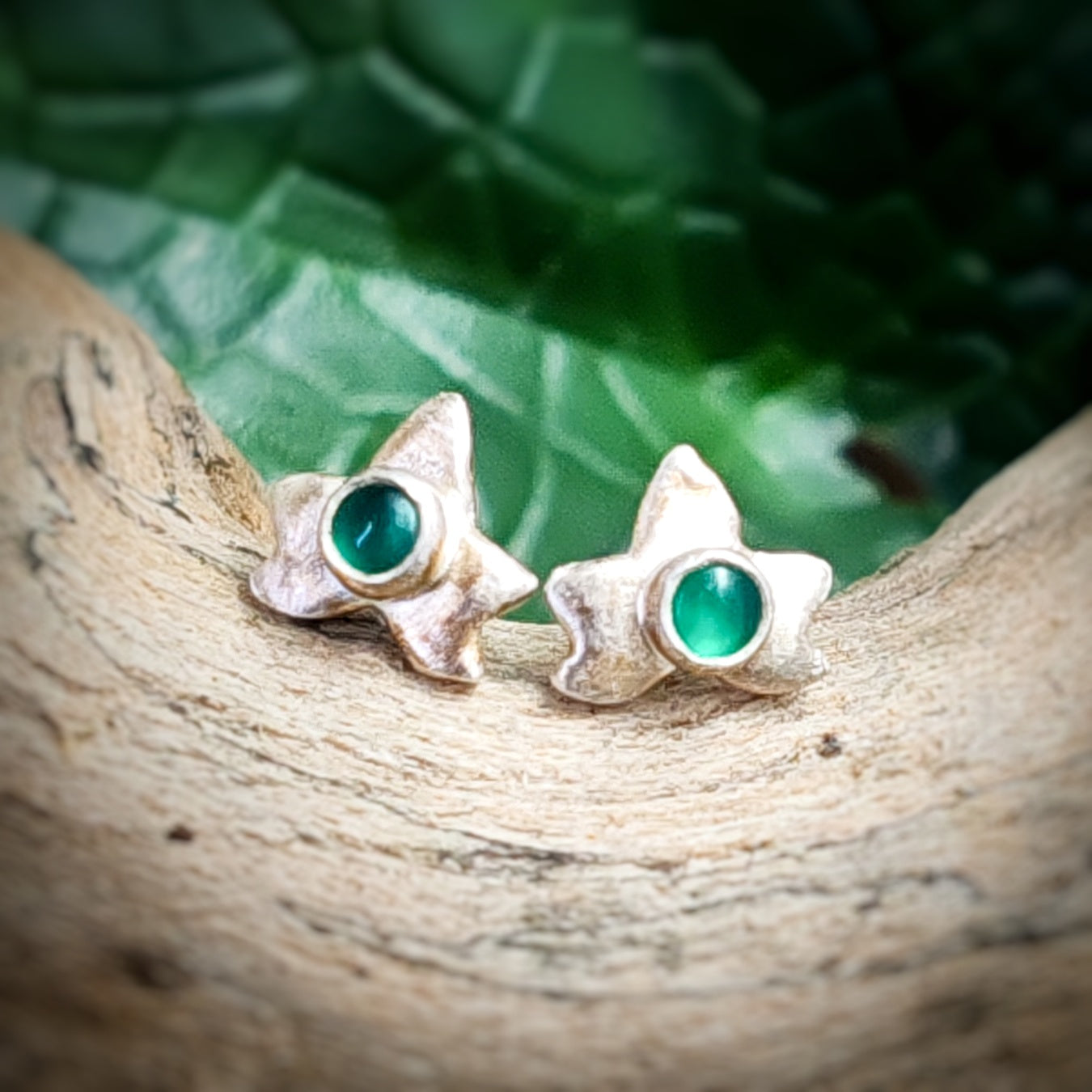 Ivy Leaf Stud Earrings