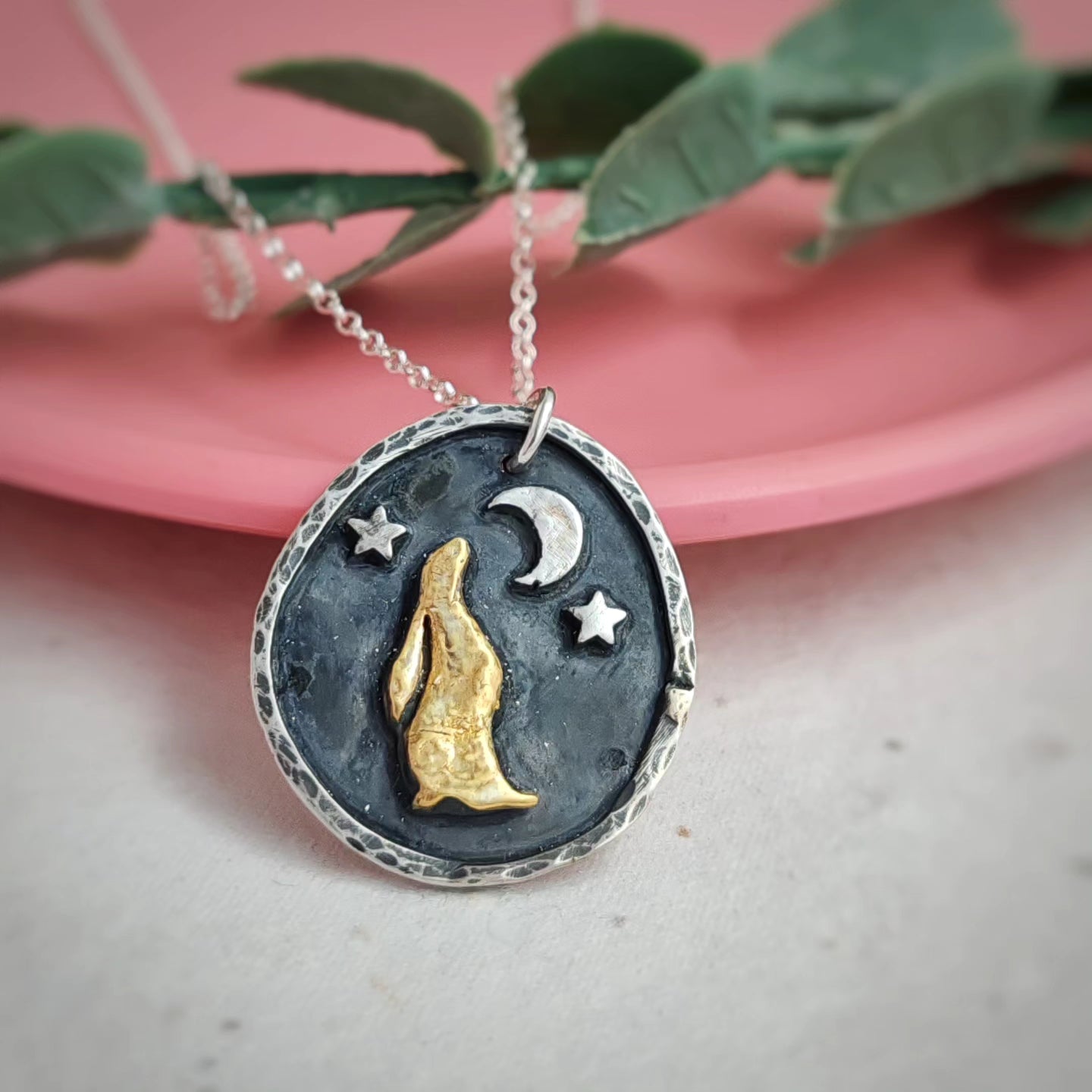 Golden Hare Necklace