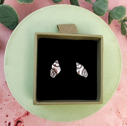 Conch Seashell Stud Earrings