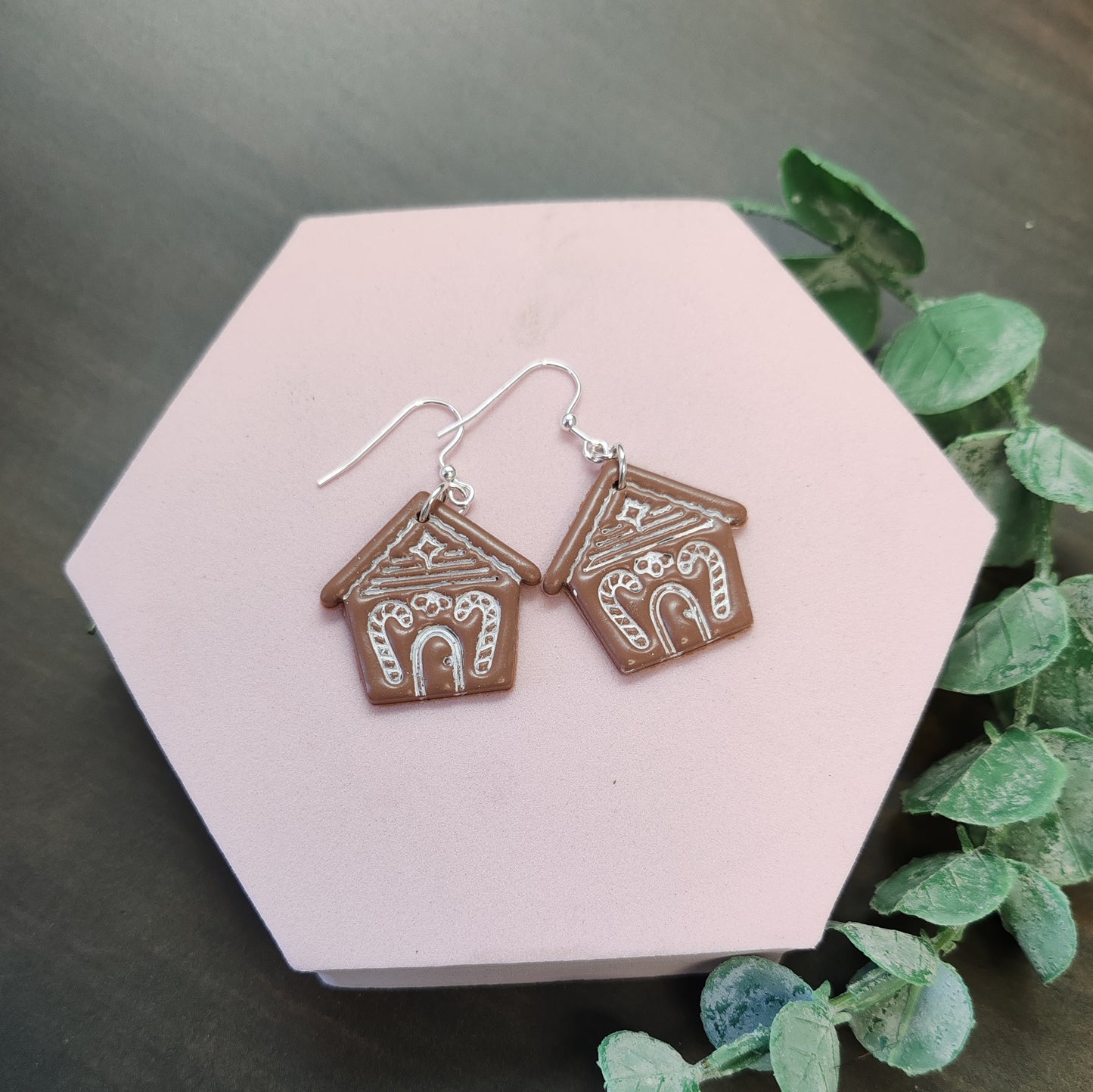 Gingerbread House Dangle Earrings