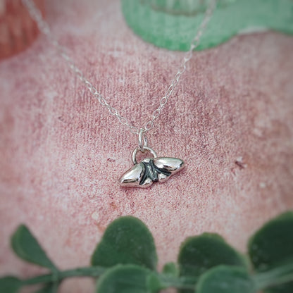Tiny Moth Necklace