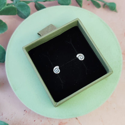 Spiral Seashell Stud earrings