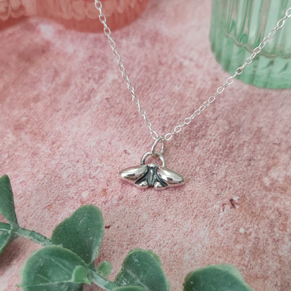 Tiny Moth Necklace