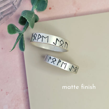 Viking Rune Personalised Name/Word Ring