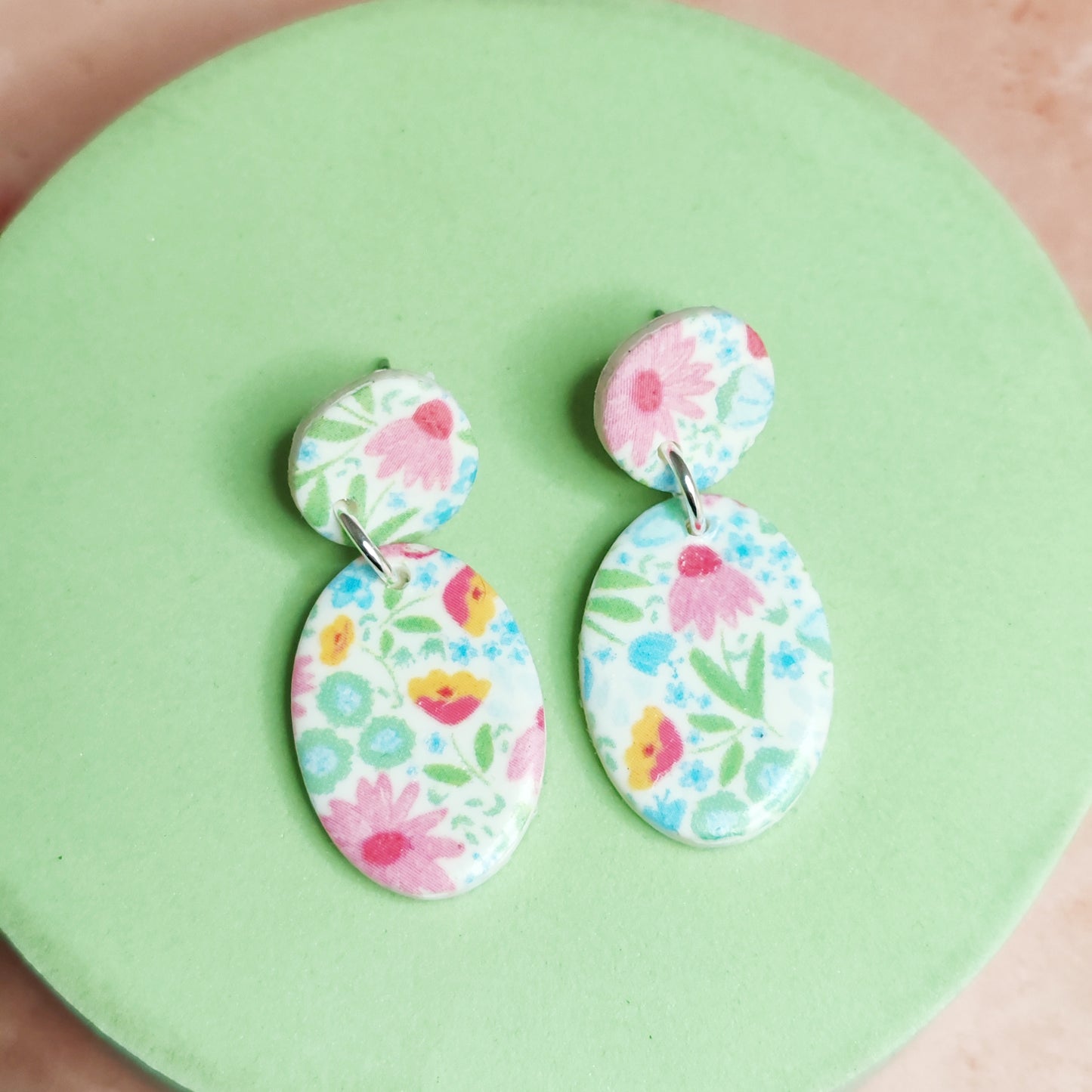 Ditsy Floral Dangle Earrings