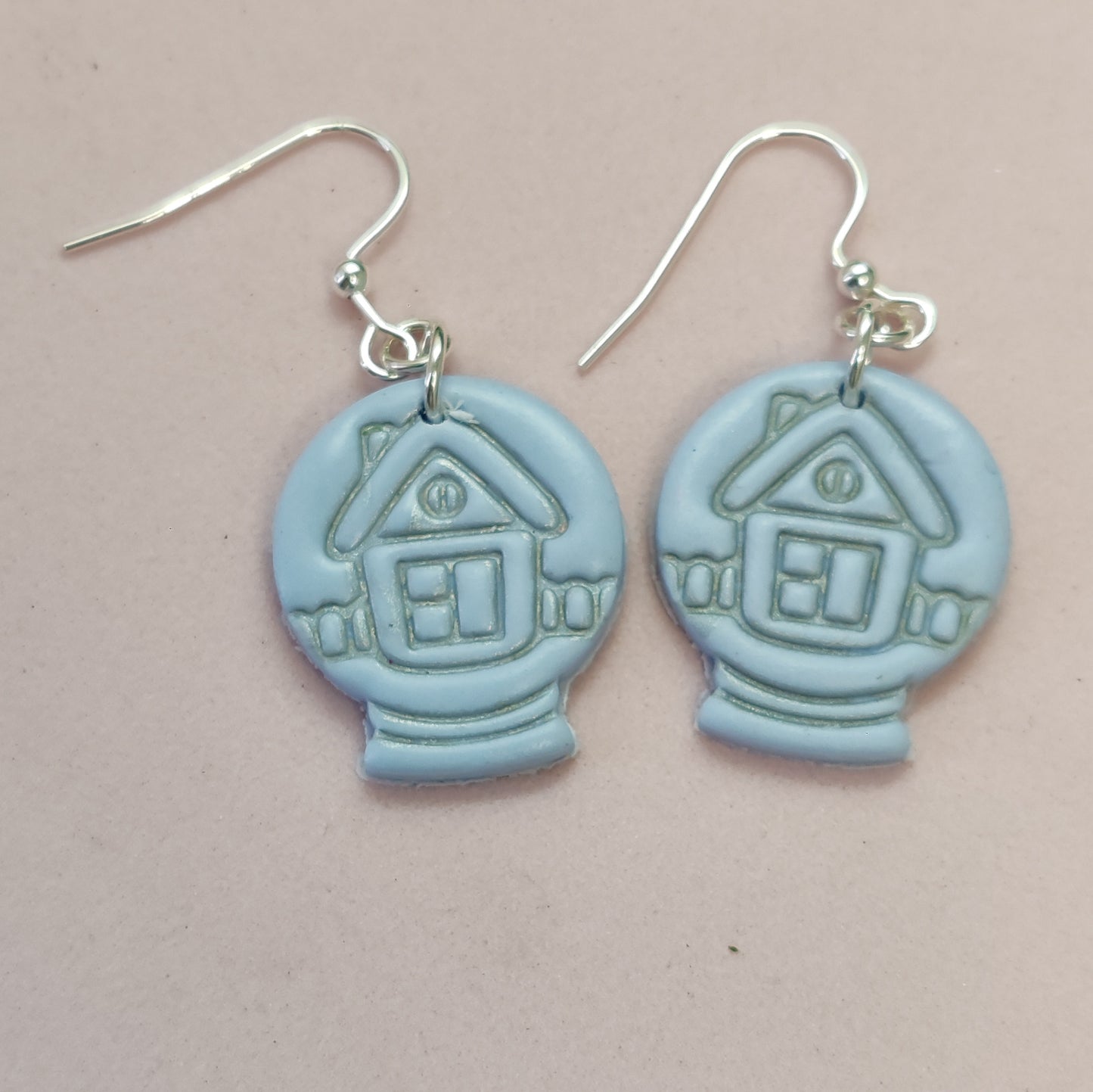 Snow Globe Dangle Earrings