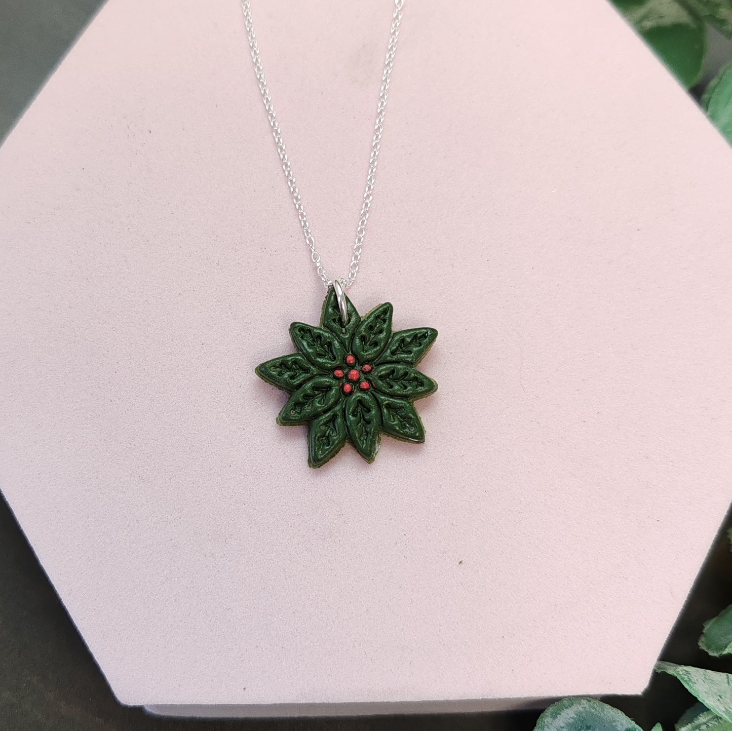 Poinsettia Necklace