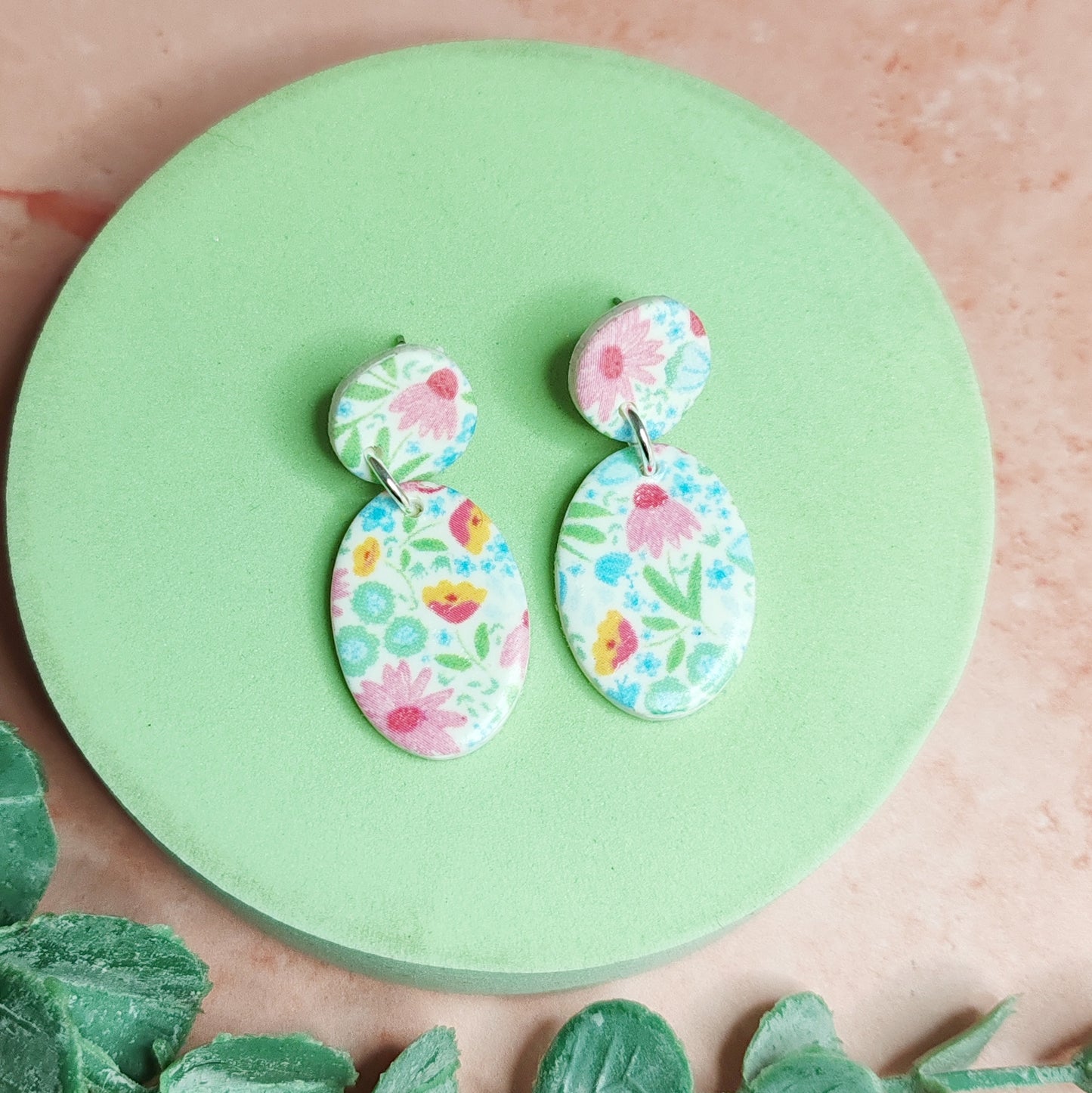 Ditsy Floral Dangle Earrings