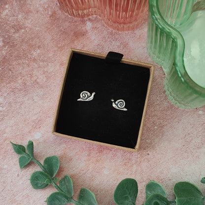 Small Snail Stud Earrings