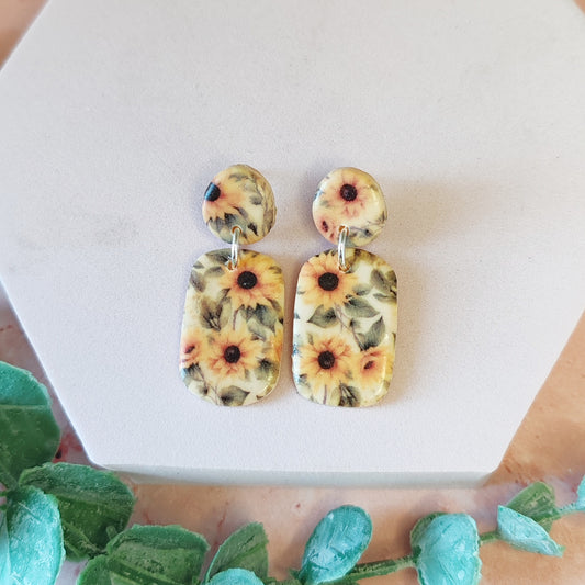 Sunflower Dangle Earrings