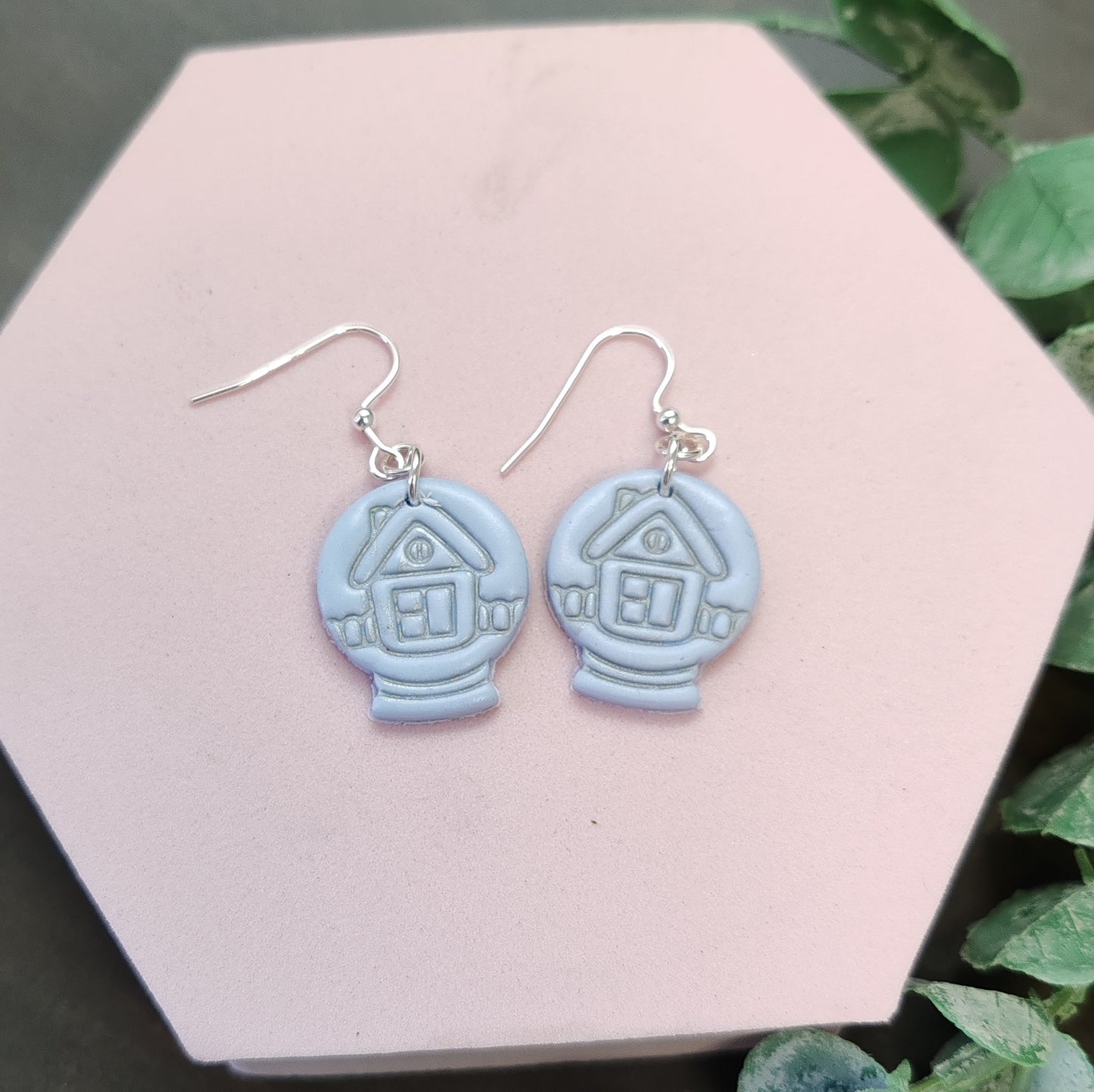 Snow Globe Dangle Earrings