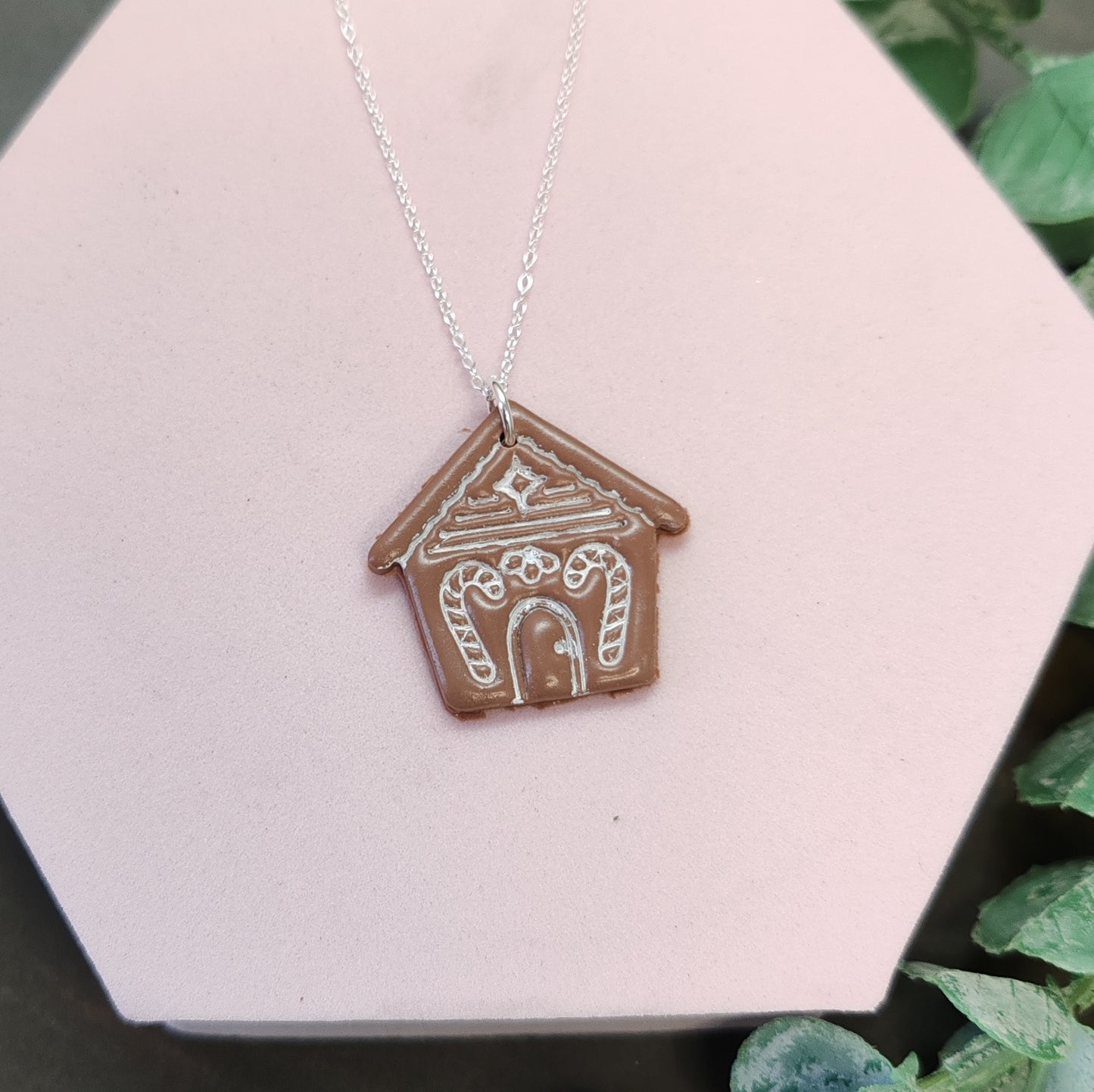 Gingerbread House Necklace