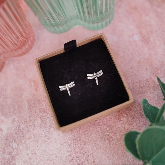 Small Dragonfly Stud Earrings
