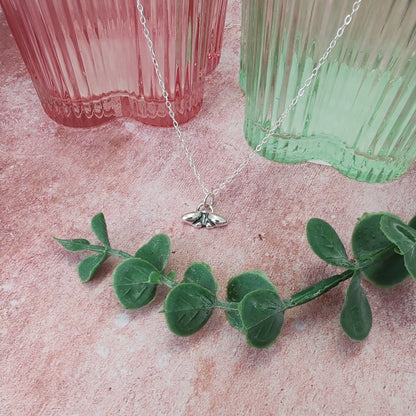 Tiny Moth Necklace