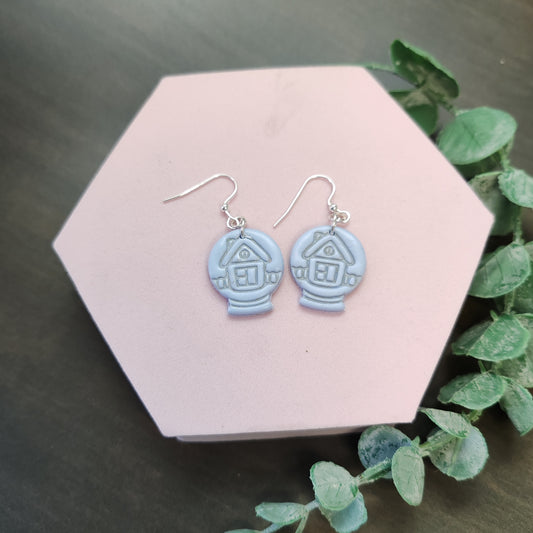 Snow Globe Dangle Earrings