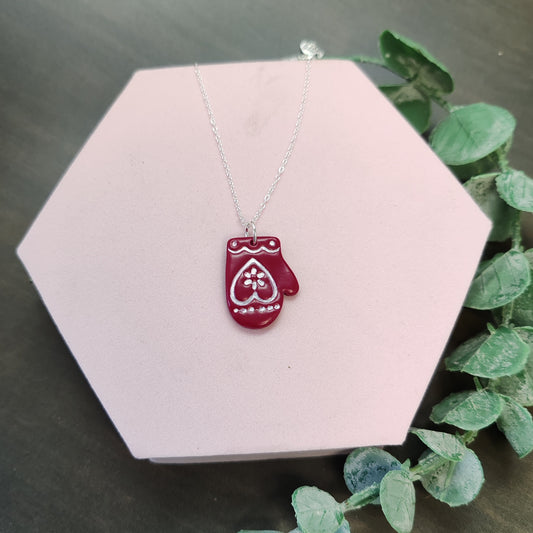 Winter Mitten Necklace