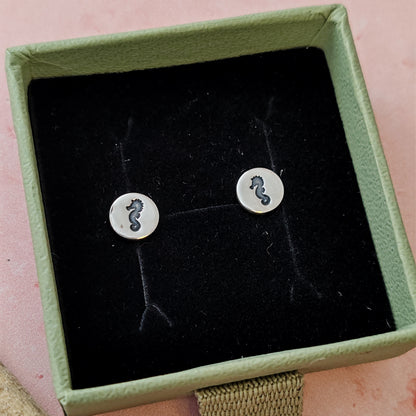 Seaside Silver Stud Earrings - Various Designs