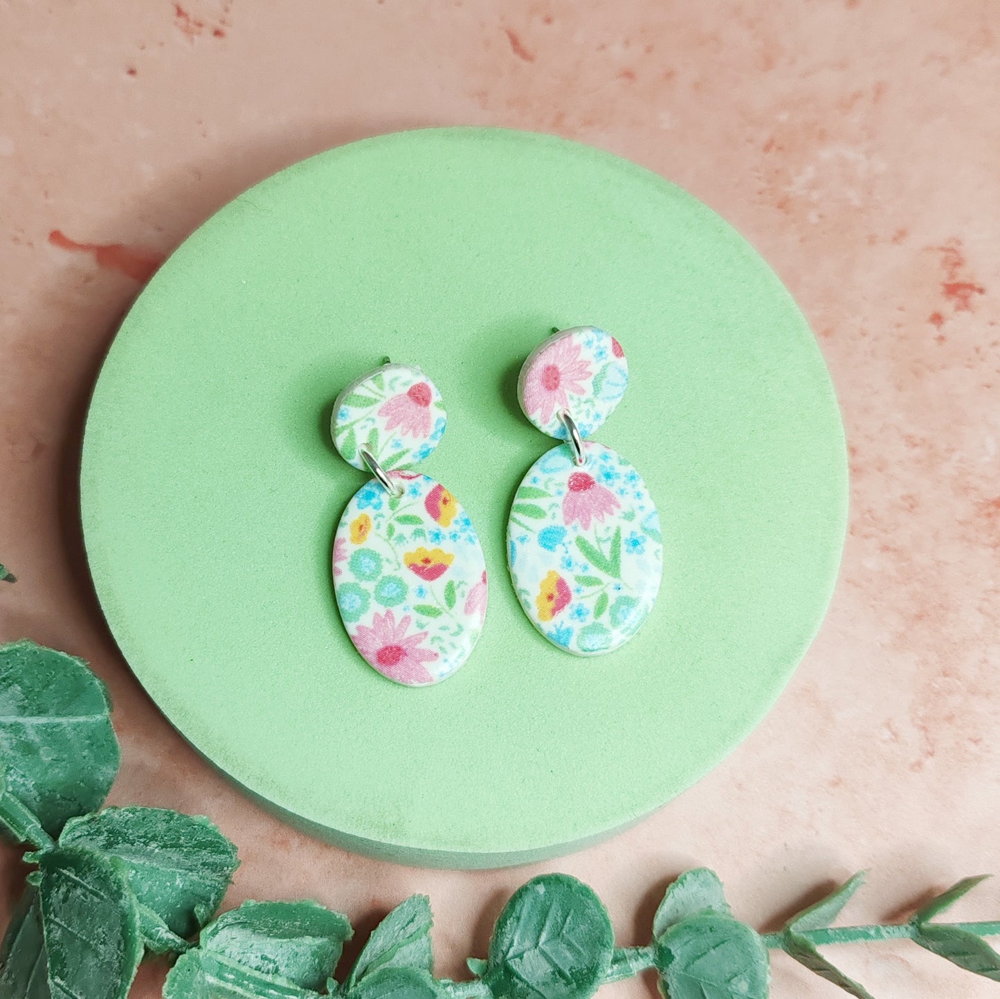 Ditsy Floral Dangle Earrings